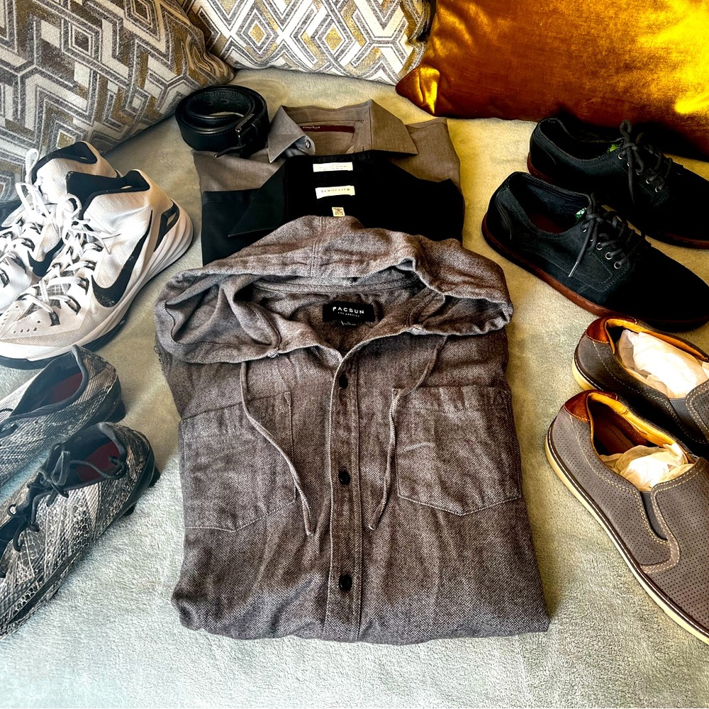 Men’s Shoes and Shirts Bundle